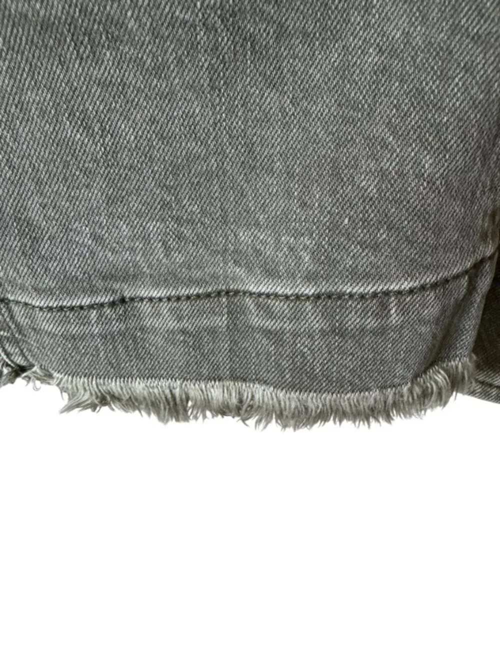 Free People Harley Military Shacket Utility Distressed Pockets Frayed Hem Sm - Picture 13 of 16